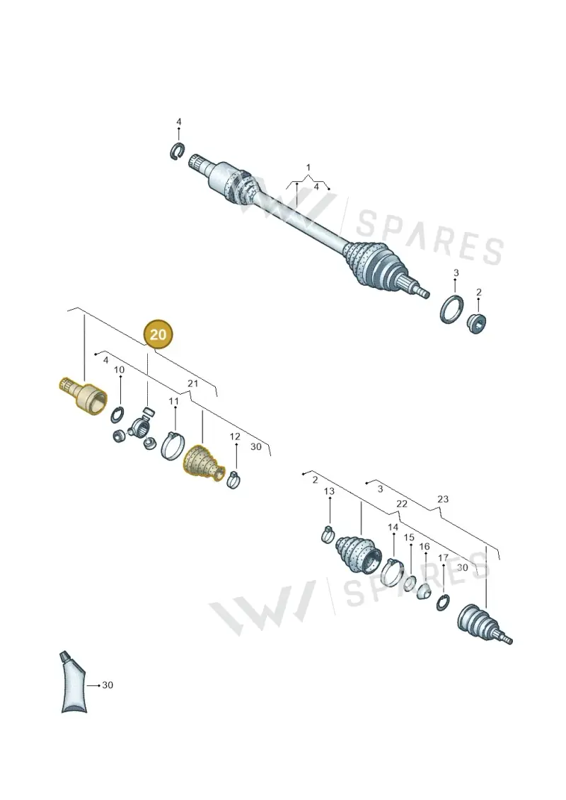6QD498103 — SEAT Ibiza Stylance (2015-) diagram 657407620, position 20