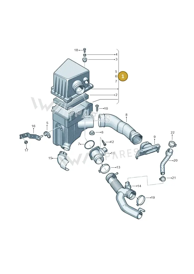6QE129607 — SEAT Ibiza (2012-) diagram 225129350, position 1