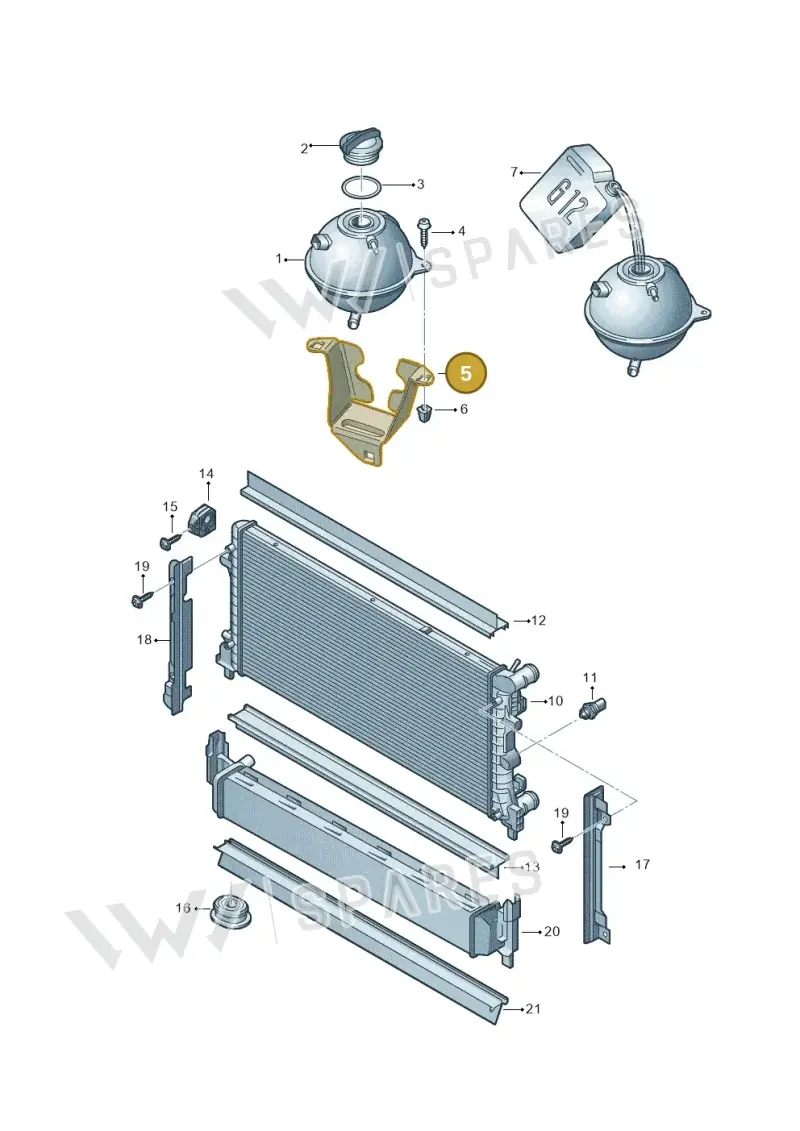 6R0121409 — SEAT Toledo Reference (2015-2019) diagram 708121760, position 5