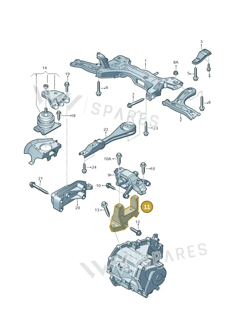 6R0199111B — SEAT Toledo Reference (2012-2015) diagram 657199250, position 11