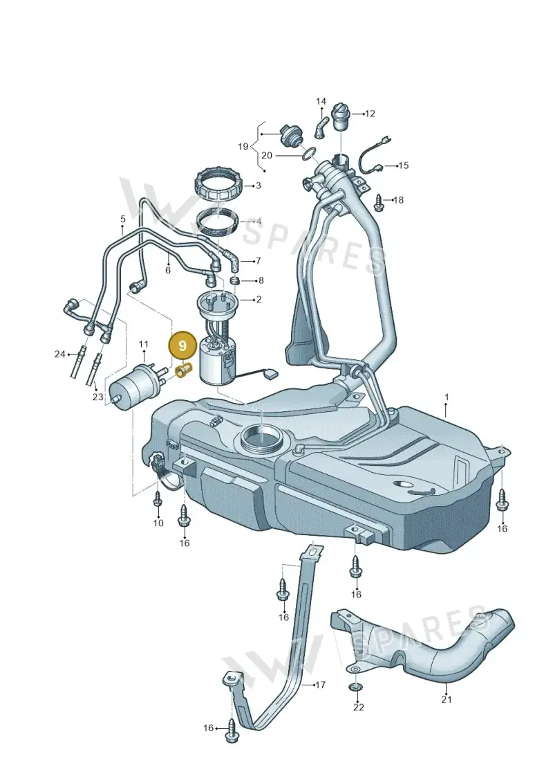 6R0201263 — SEAT Ibiza Reference (2012-2012) diagram 672201100, position 9