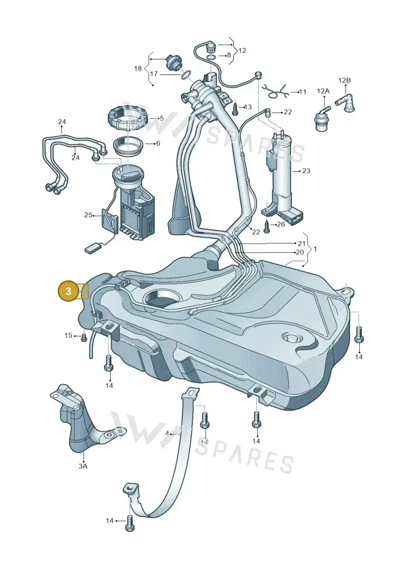 6R0201307 — SEAT Ibiza Stylance (2015-) diagram 672201050, position 3