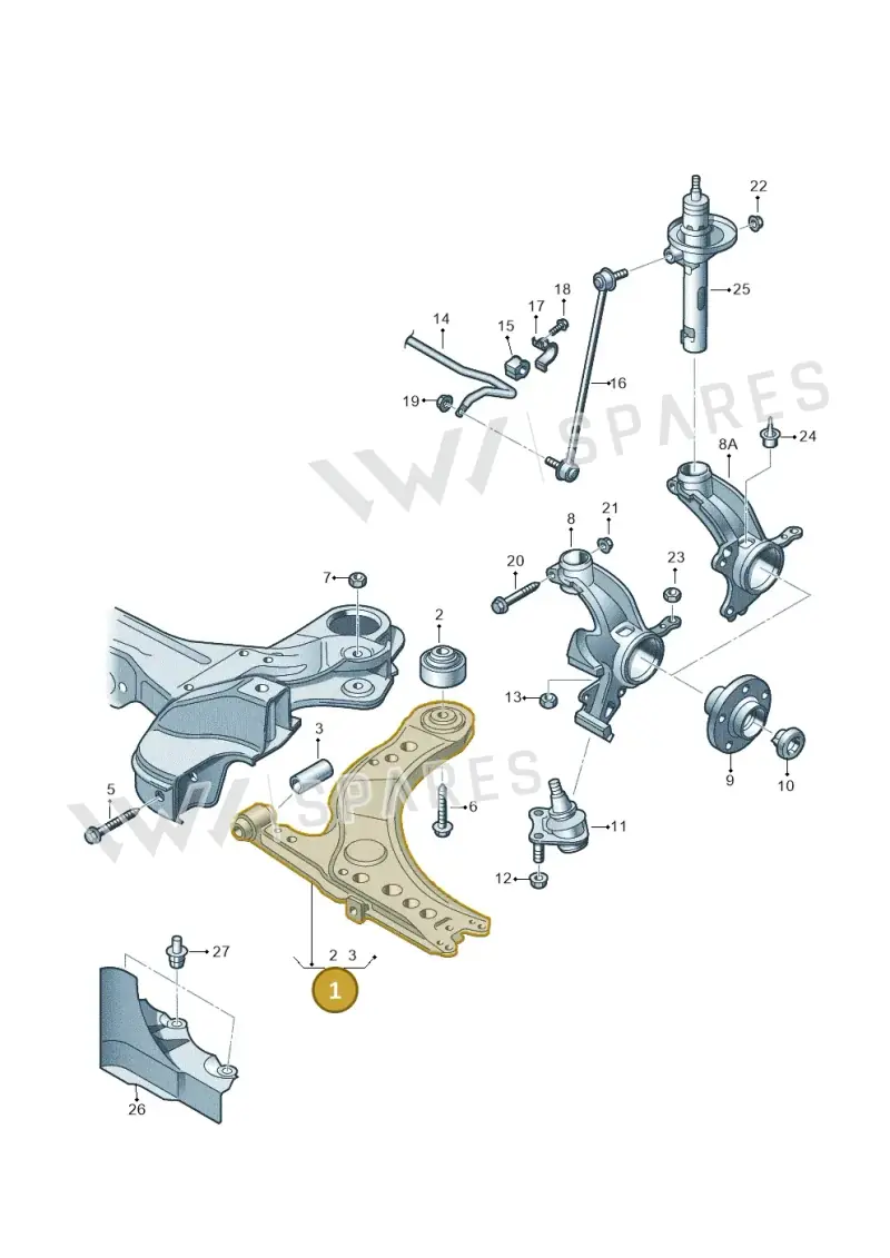 6R0407151B — SEAT Ibiza Stylance (2015-) diagram 657407000, position 1