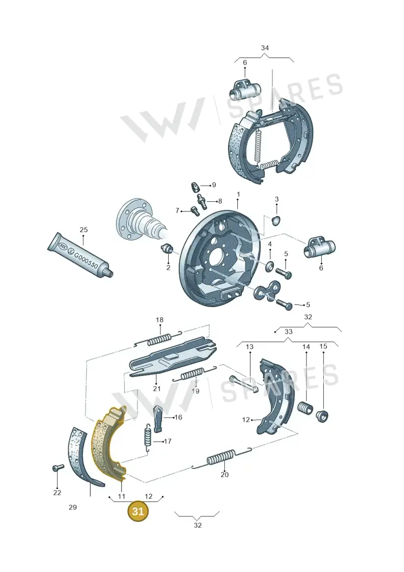 6R0698520X — SEAT IBIZA                  06> (2005-) diagram 158609200, position 31