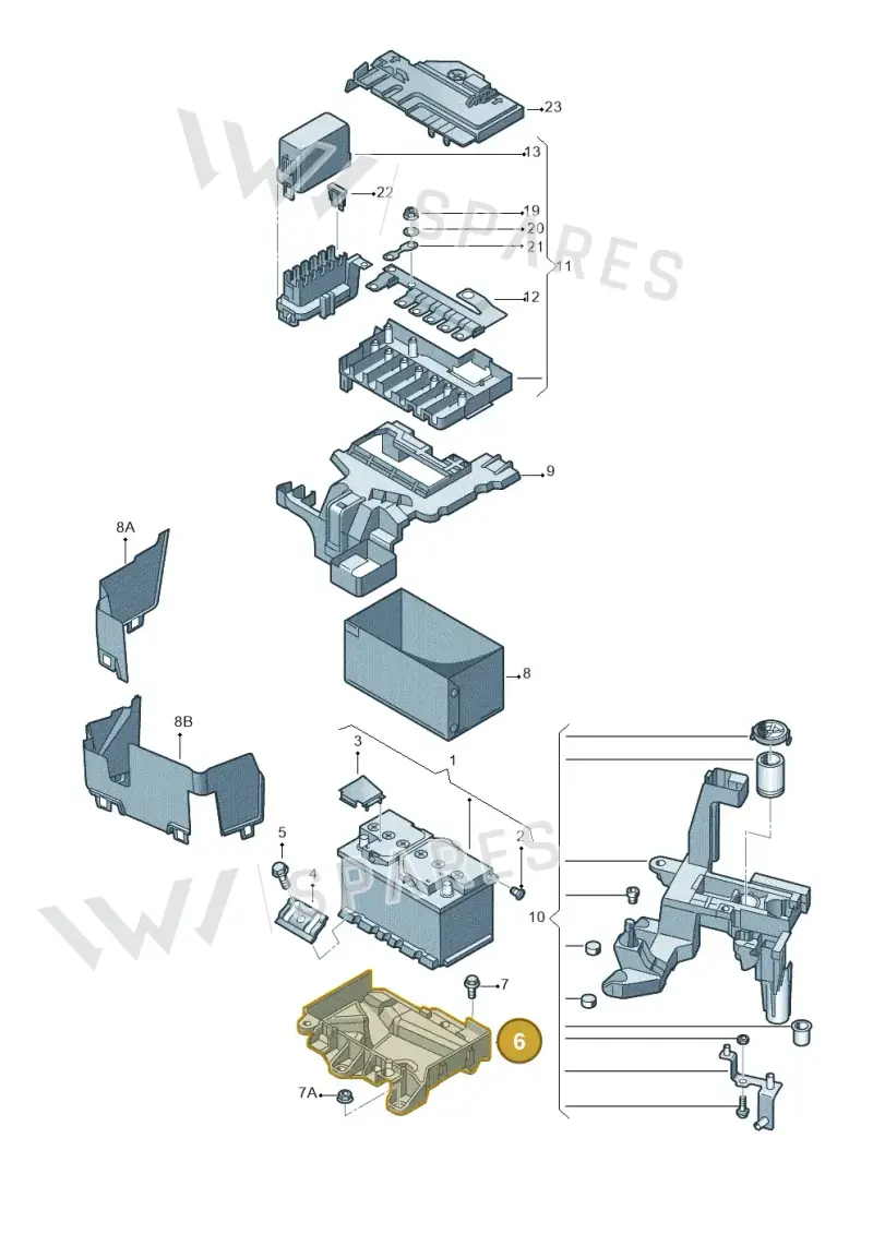 6R0915321D — SEAT Ibiza Reference (2012-2012) diagram 672915200, position 6