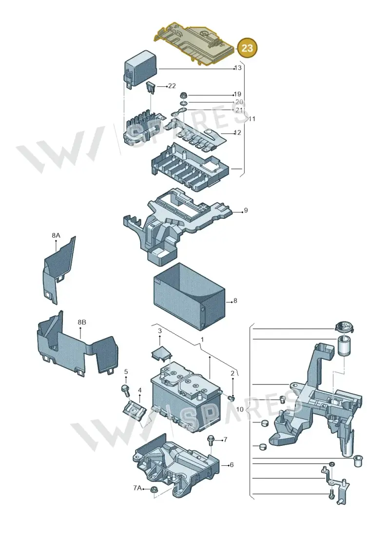 6R0915429A — SEAT Ibiza Reference (2012-2012) diagram 672915200, position 23