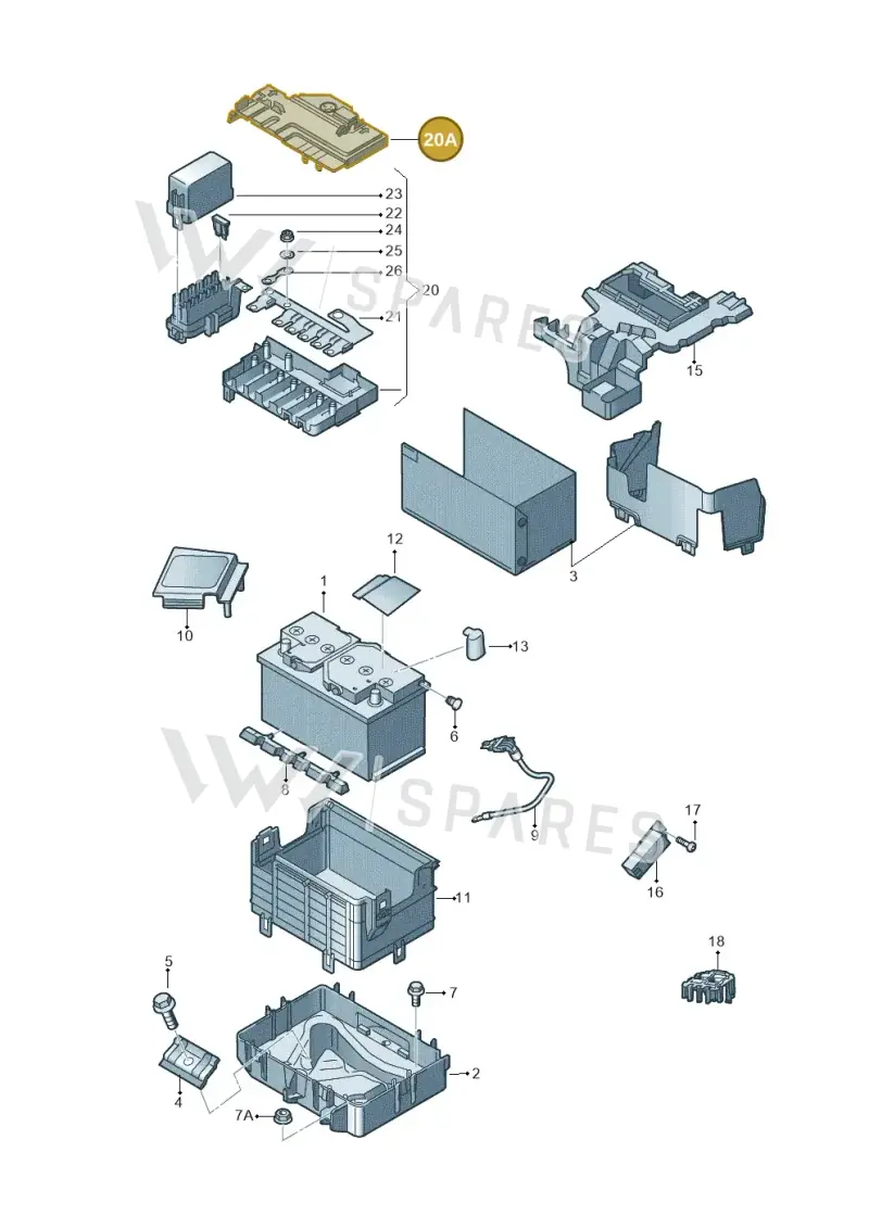6R0915429A — SEAT Toledo Reference (2015-2019) diagram 740915000, position 20A