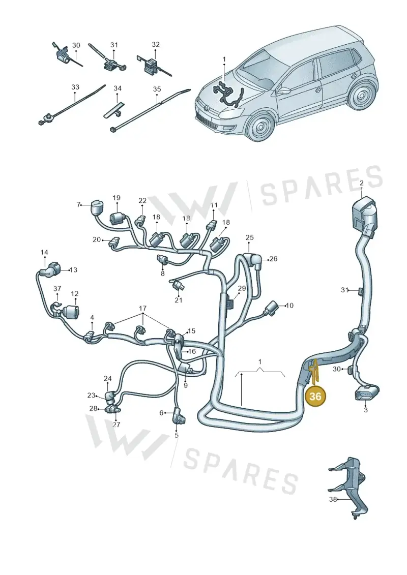 6R0971615T — SEAT Toledo Reference (2015-2019) diagram 773971040, position 36
