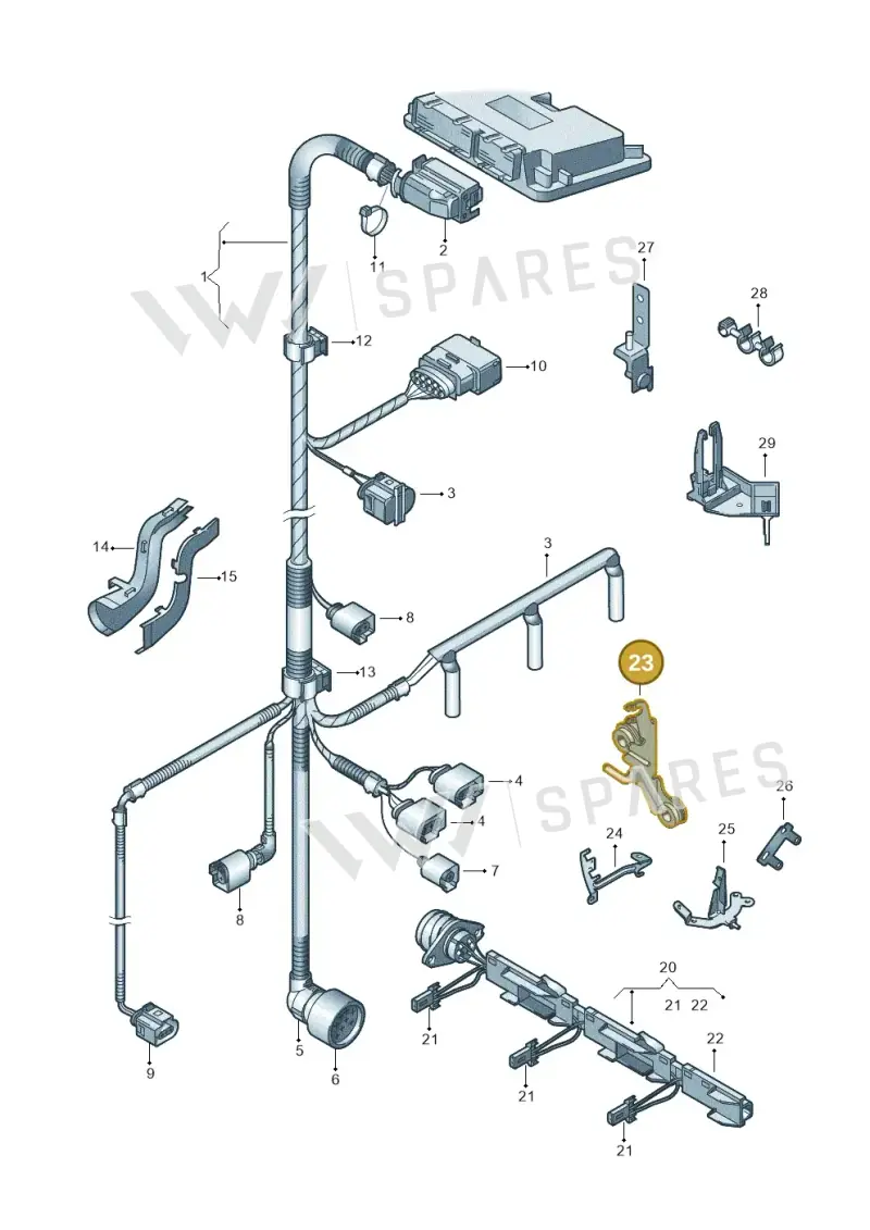 6R0971845M — SEAT Ibiza Reference (2012-2012) diagram 253971300, position 23
