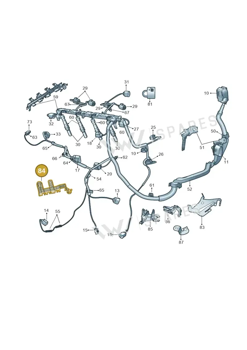 6R0971845M — SEAT Toledo Reference (2012-2015) diagram 697971200, position 84