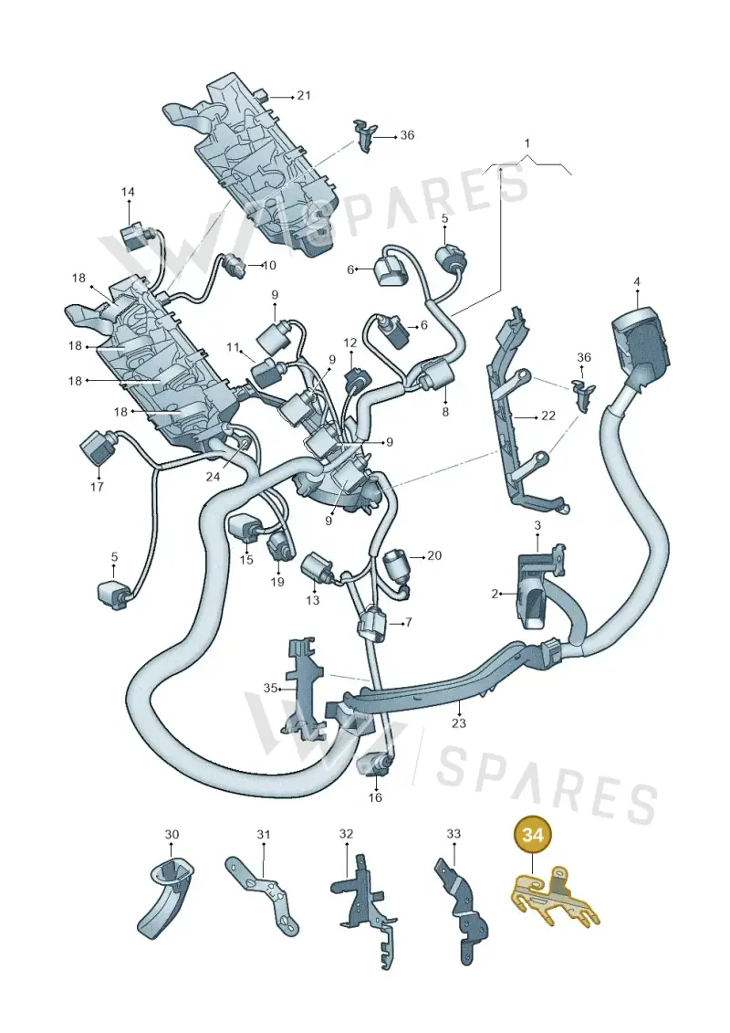 6R0971845M — SEAT Toledo Reference (2012-2015) diagram 708971100, position 34