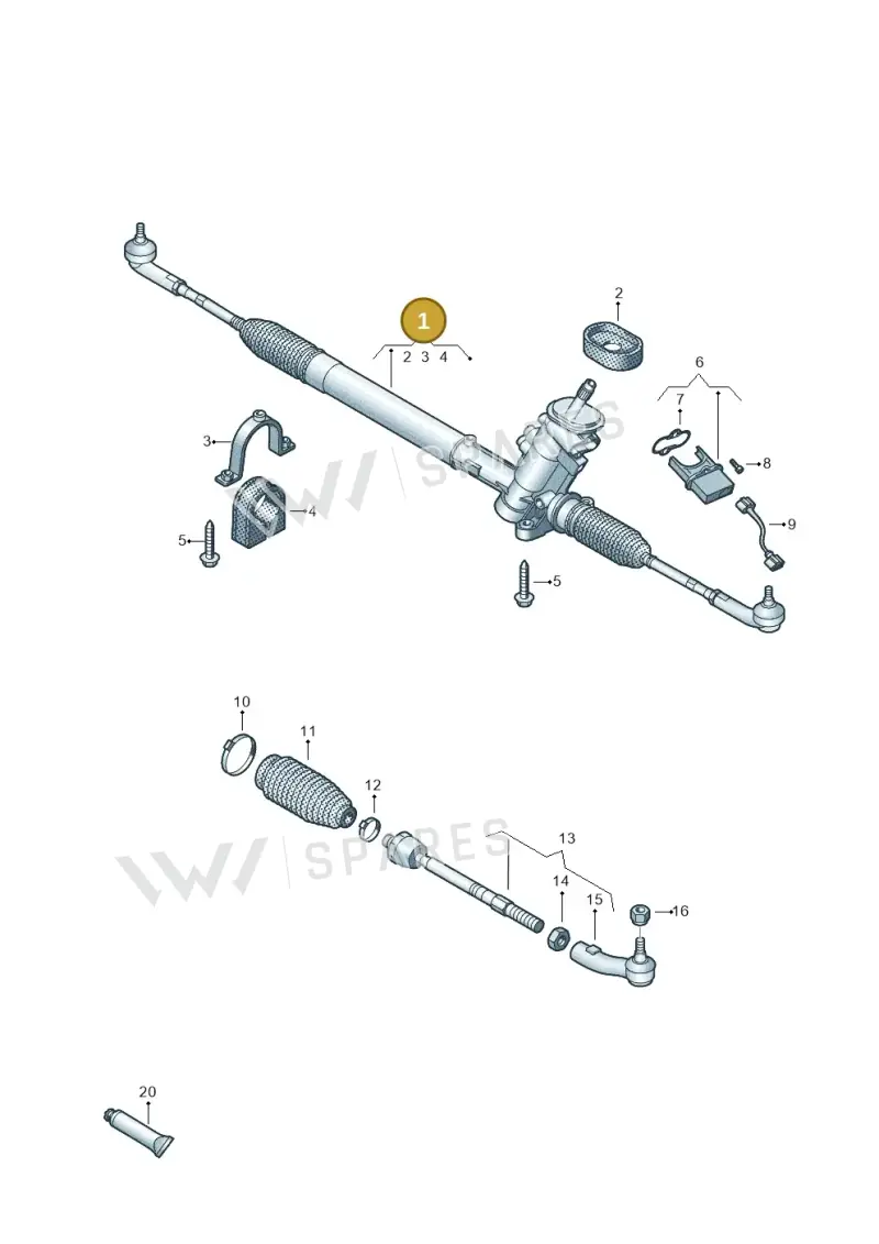 6R1423055D — SEAT Toledo Reference (2012-2015) diagram 672423500, position 1