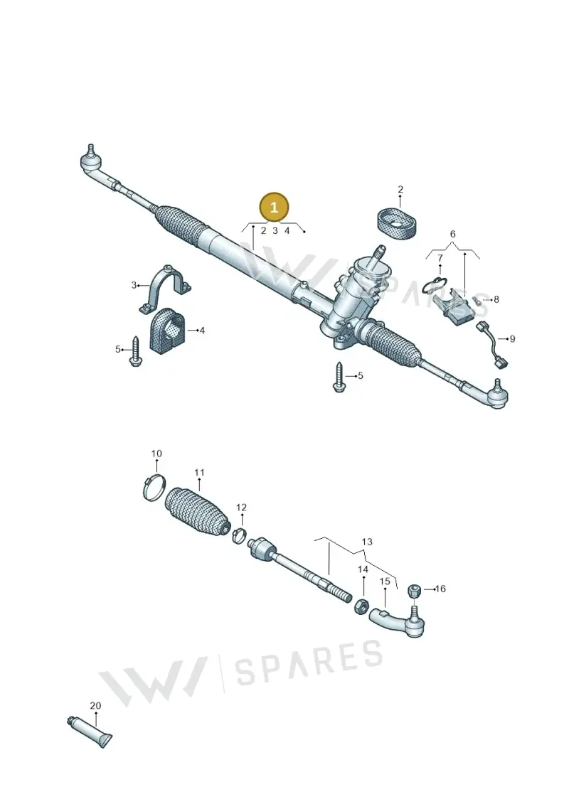 6R1423055DX — Skoda Rapid (2012-2022) diagram 672423500, position 1