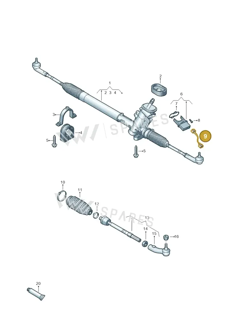 6R1901129 — SEAT Ibiza (2012-) diagram 672423500, position 9