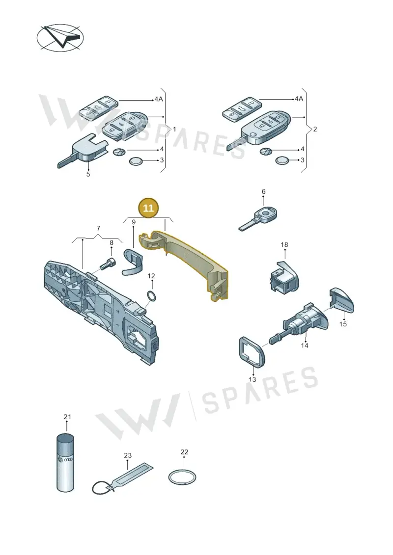 6R4837205D3FZ — SEAT Ibiza Stylance (2015-) diagram 634837100, position 11