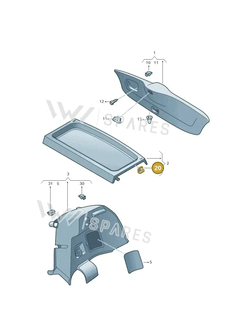 6R6867097 — SEAT Mii reference (2011-2019) diagram 723867800, position 20