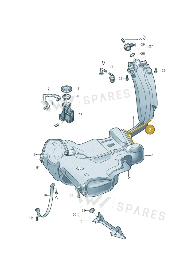 6R7201993 — SEAT Toledo Reference (2012-2015) diagram 740201100, position 2