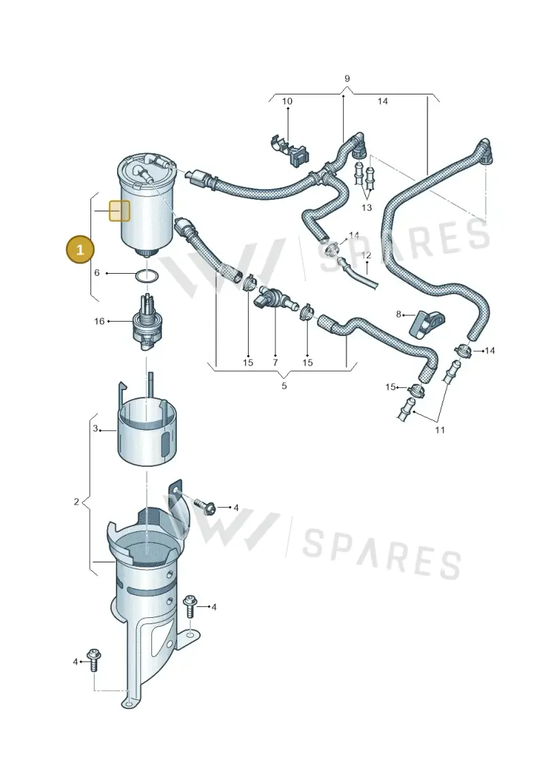 6RF127401A — SEAT Ibiza Stylance (2015-) diagram 773127100, position 1