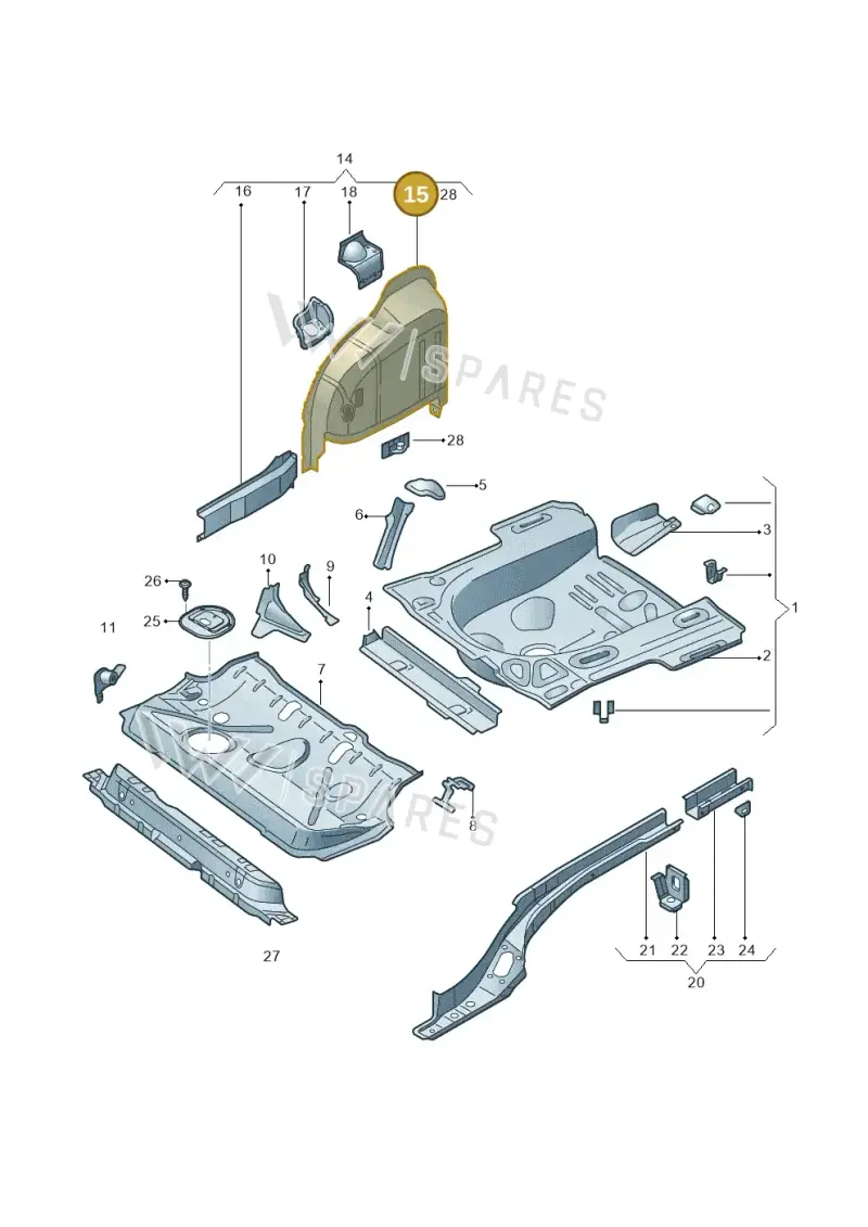 6RU810426B — SEAT Toledo Reference (2015-2019) diagram 740803200, position 15