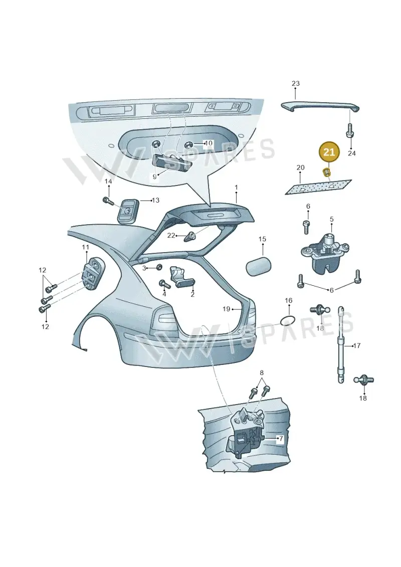 6U0868563A — Skoda Octavia ambiente (2008-2013) diagram 419827100, position 21