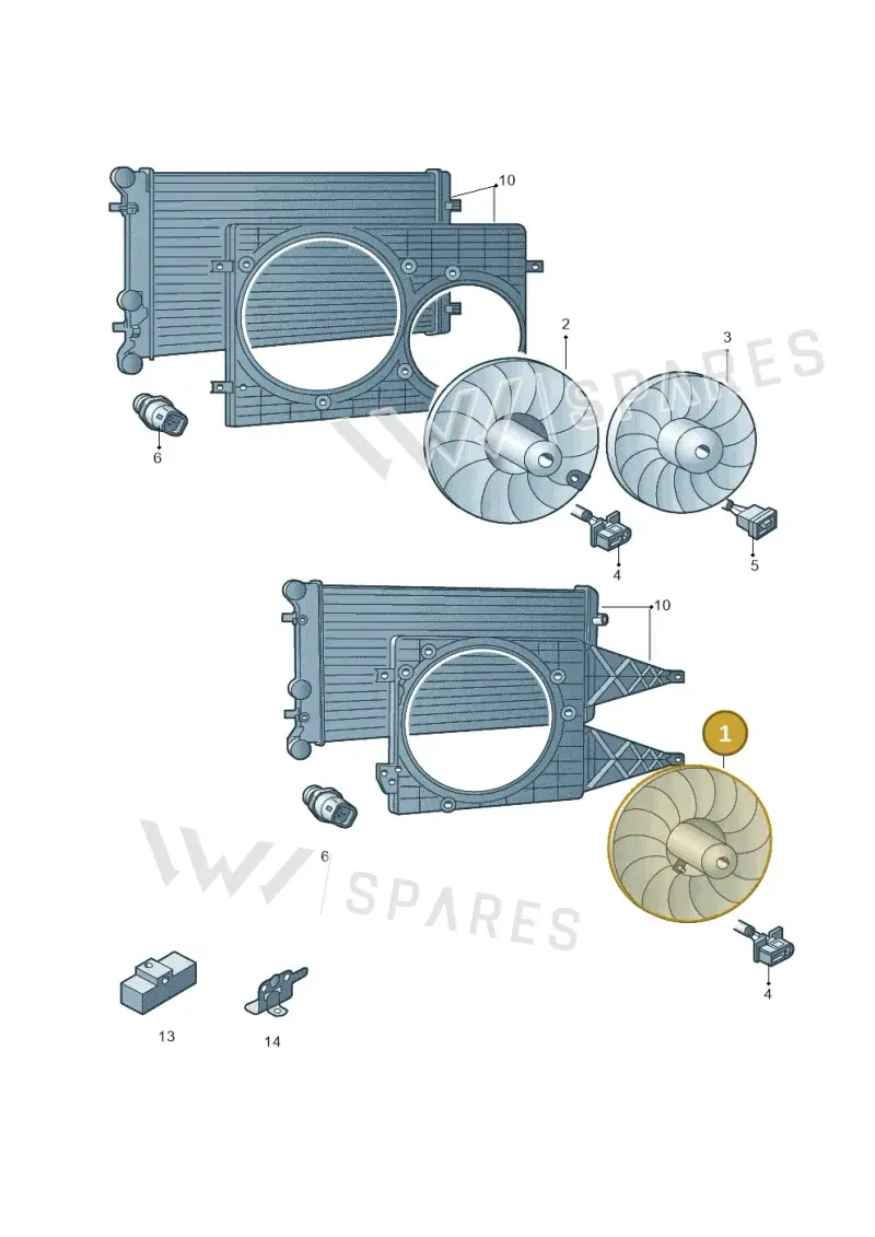 6X0959455C — SEAT IBIZA                  06> (2005-) diagram 453959100, position 1
