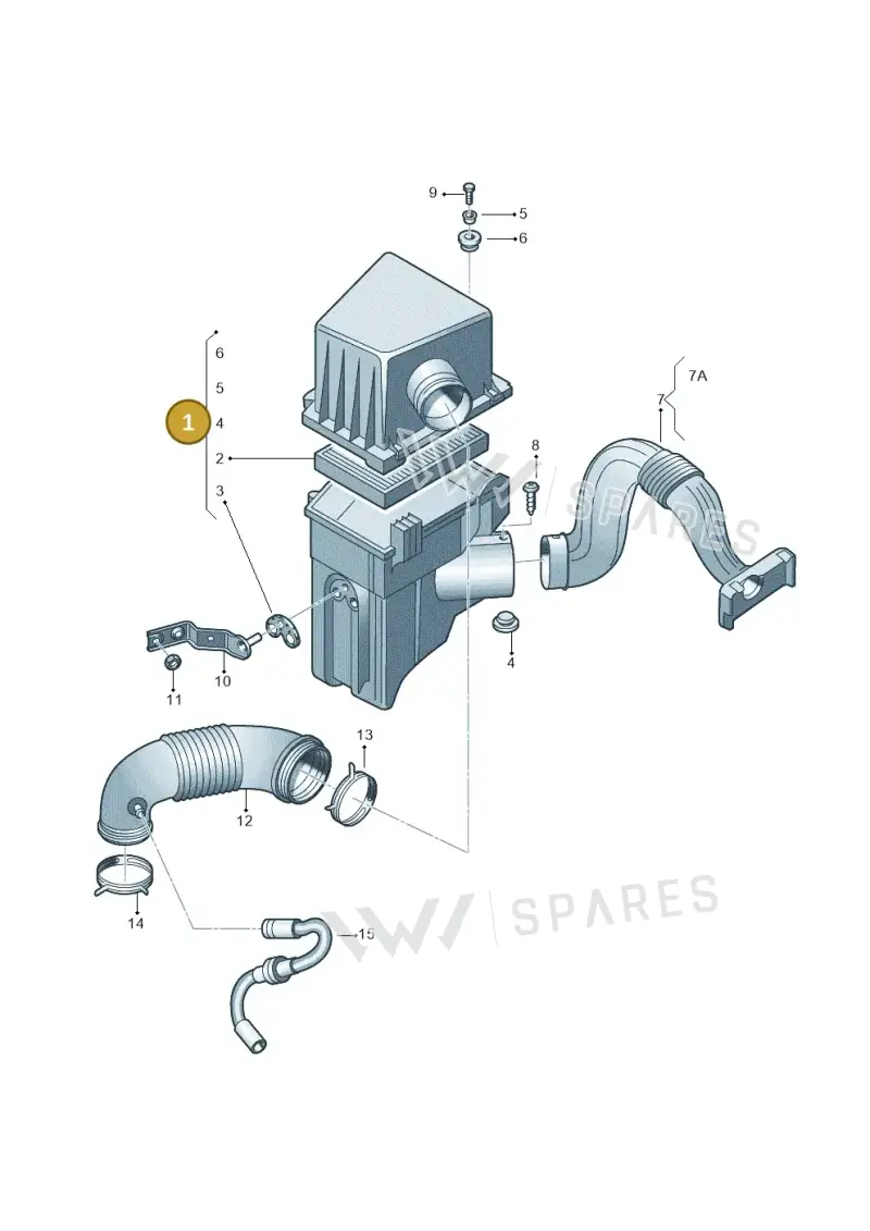 6Y0129607D — Skoda Fabia Ambiente (2009-2013) diagram 225129220, position 1