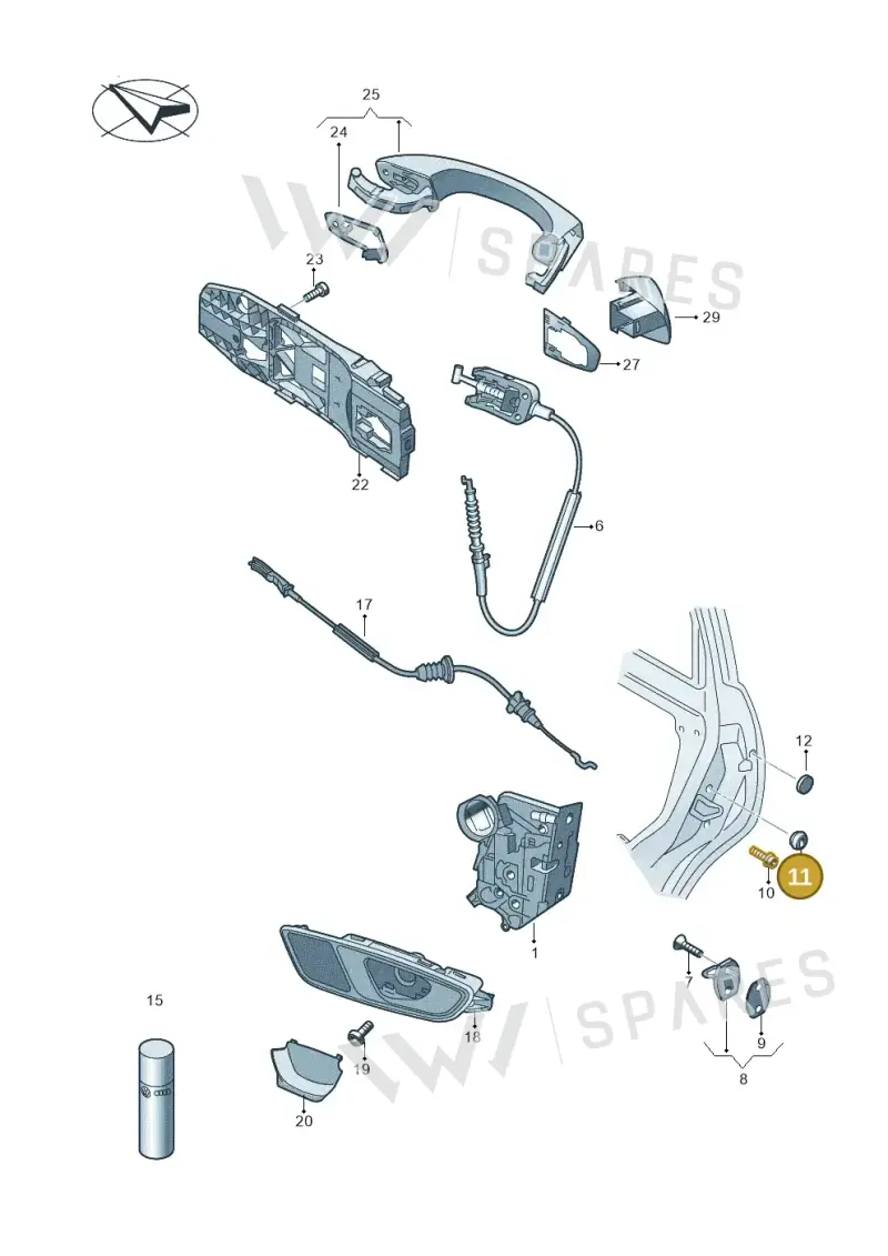 6Y0837798 — SEAT Arona (2017-) diagram 893839000, position 11