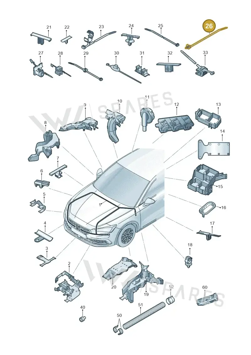 6Y0971850 — SEAT Formentor TSI CUPRA (2020-) diagram 5fn971081, position 26