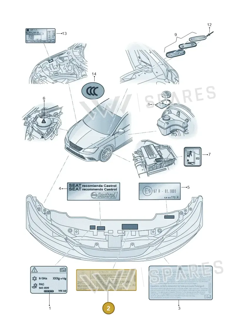 701010002D — SEAT Leon ST Stylance (2016-2020) diagram 754010000, position 2