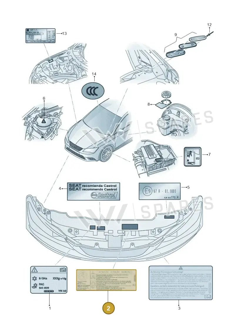 701010002H — SEAT Arona FR (2017-) diagram 754010000, position 2