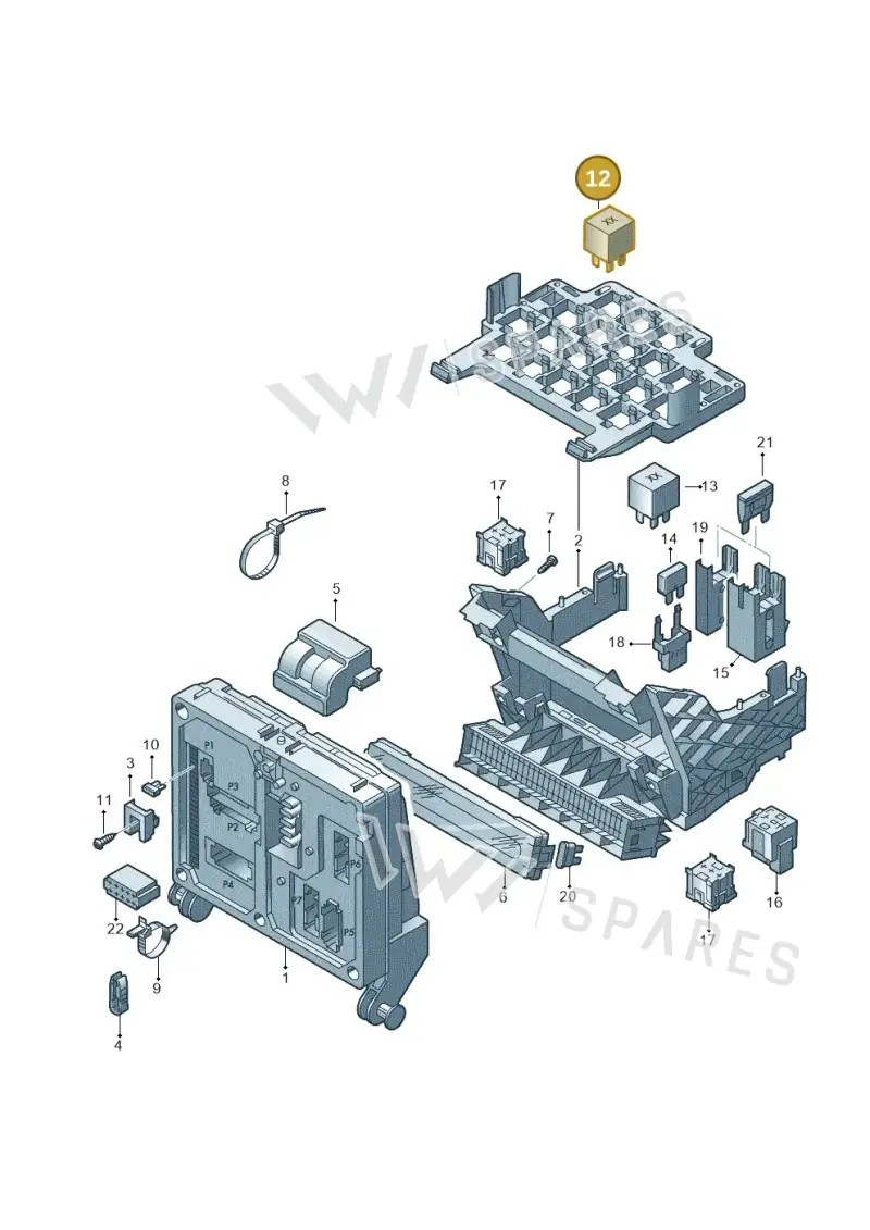 701915511 — SEAT Alhambra (2006-2010) diagram 192937260, position 12