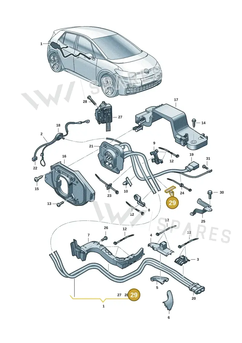 7D0957818 — SEAT EBoost CUPRA (2021-) diagram 10a970005, position 29