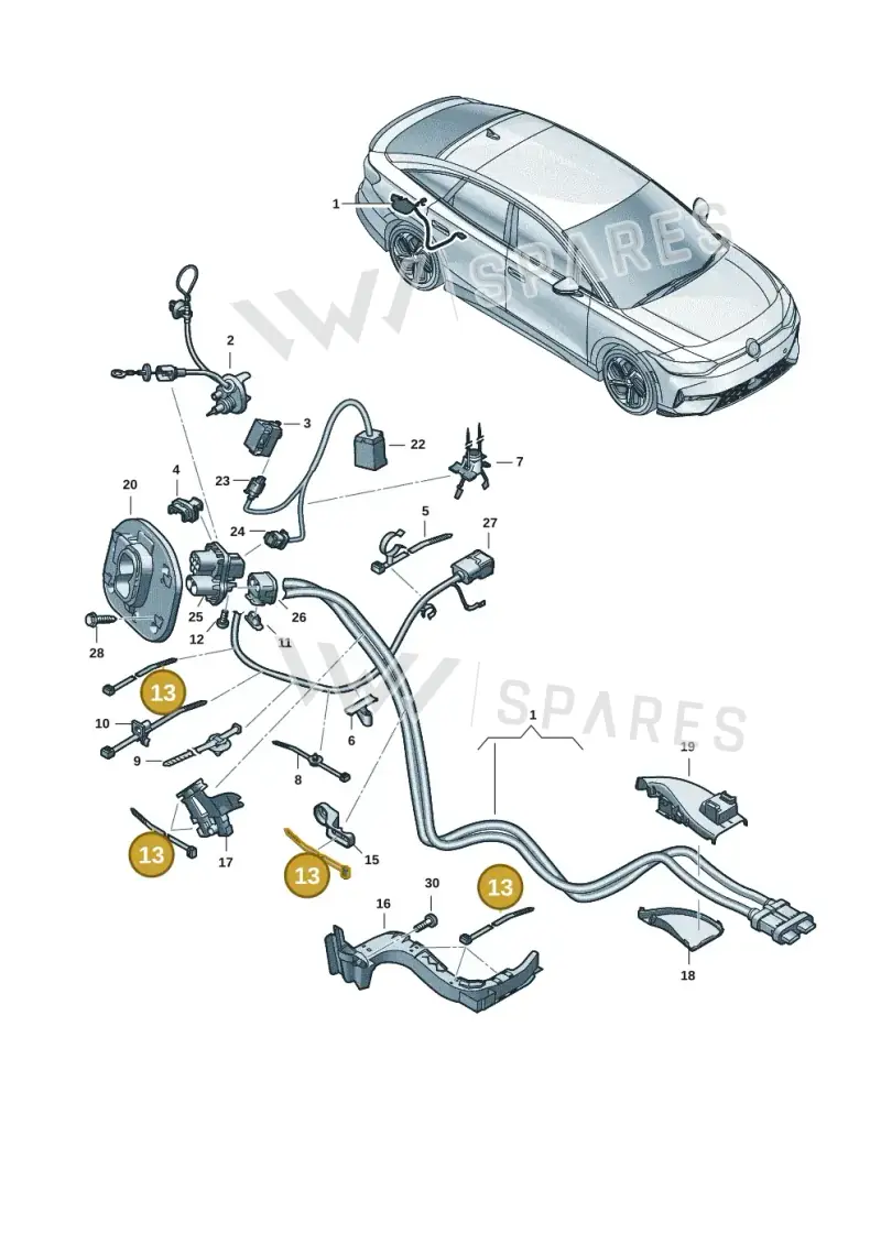 7D0957818 — SEAT Tavascan Cupra (2023-) diagram 14b970150, position 13