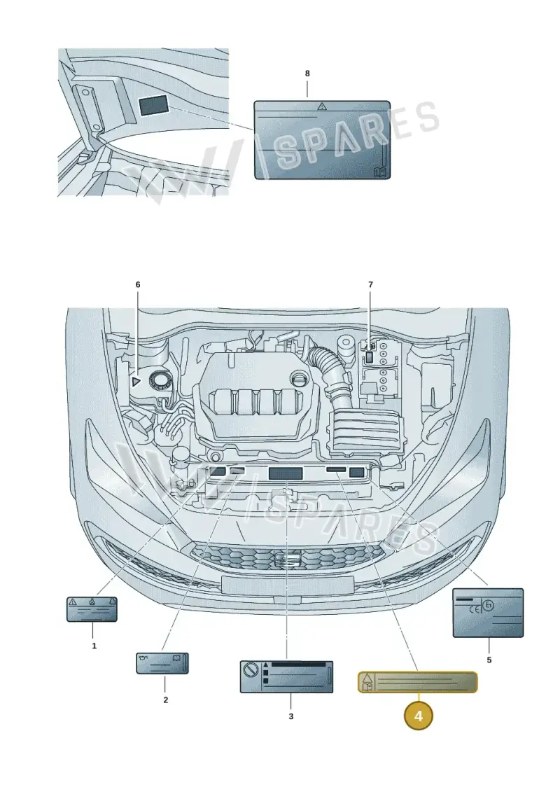 7E0010001 — SEAT Leon style (2019-) diagram 5fn010010, position 4