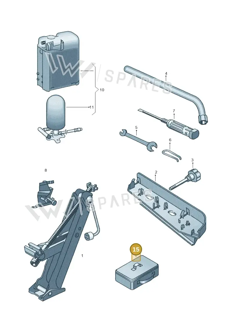 7H0601703905 — SEAT Alhambra (2006-2010) diagram 162011100, position 15