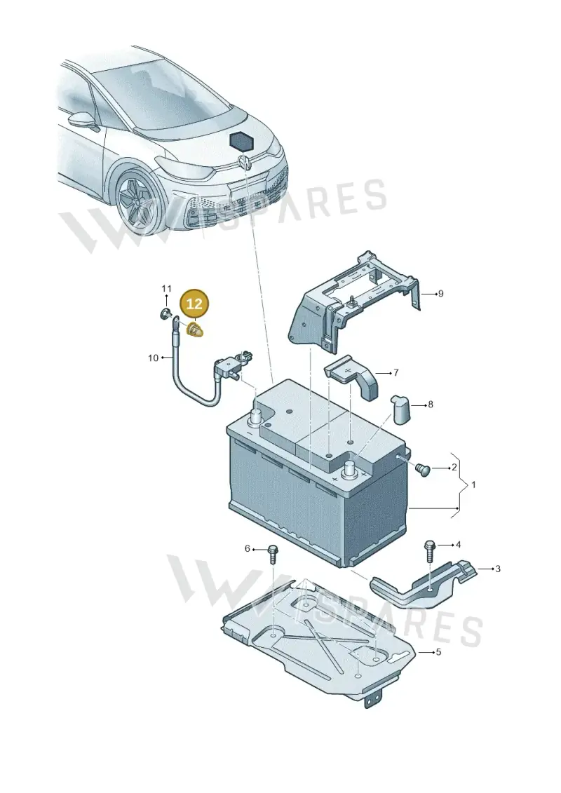 7H0972501 — SEAT EBoost CUPRA (2021-) diagram 10a915000, position 12