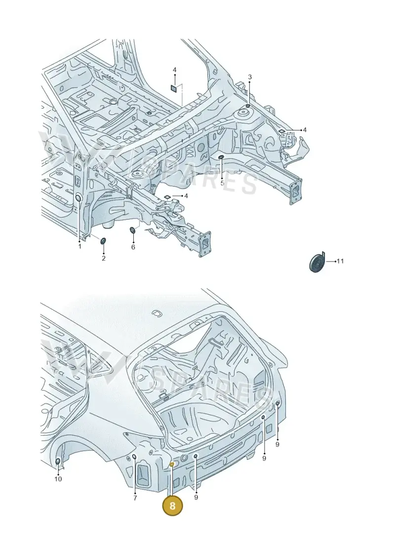 7L0899185 — SEAT Formentor TSI CUPRA (2020-) diagram 5fn803035, position 8