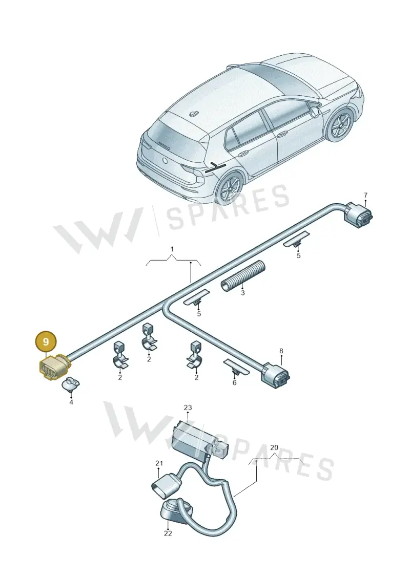 7L0973812 — SEAT Formentor TSI CUPRA (2020-) diagram 5h0972050, position 9