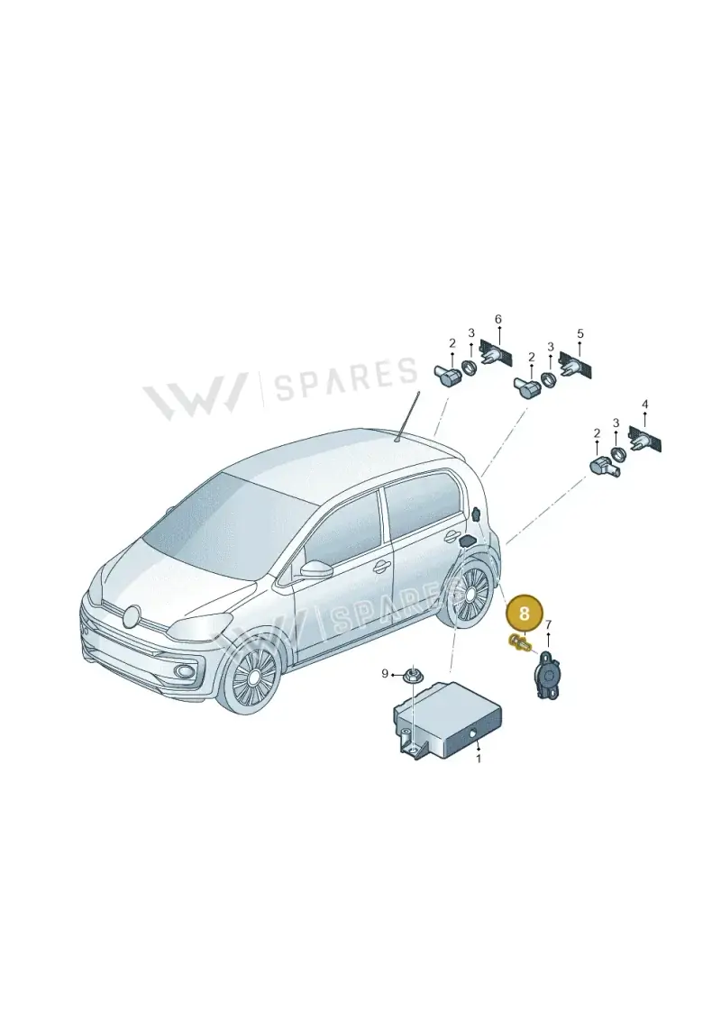 7L6868307 — SEAT Mii electric (2020-2021) diagram 892919000, position 8