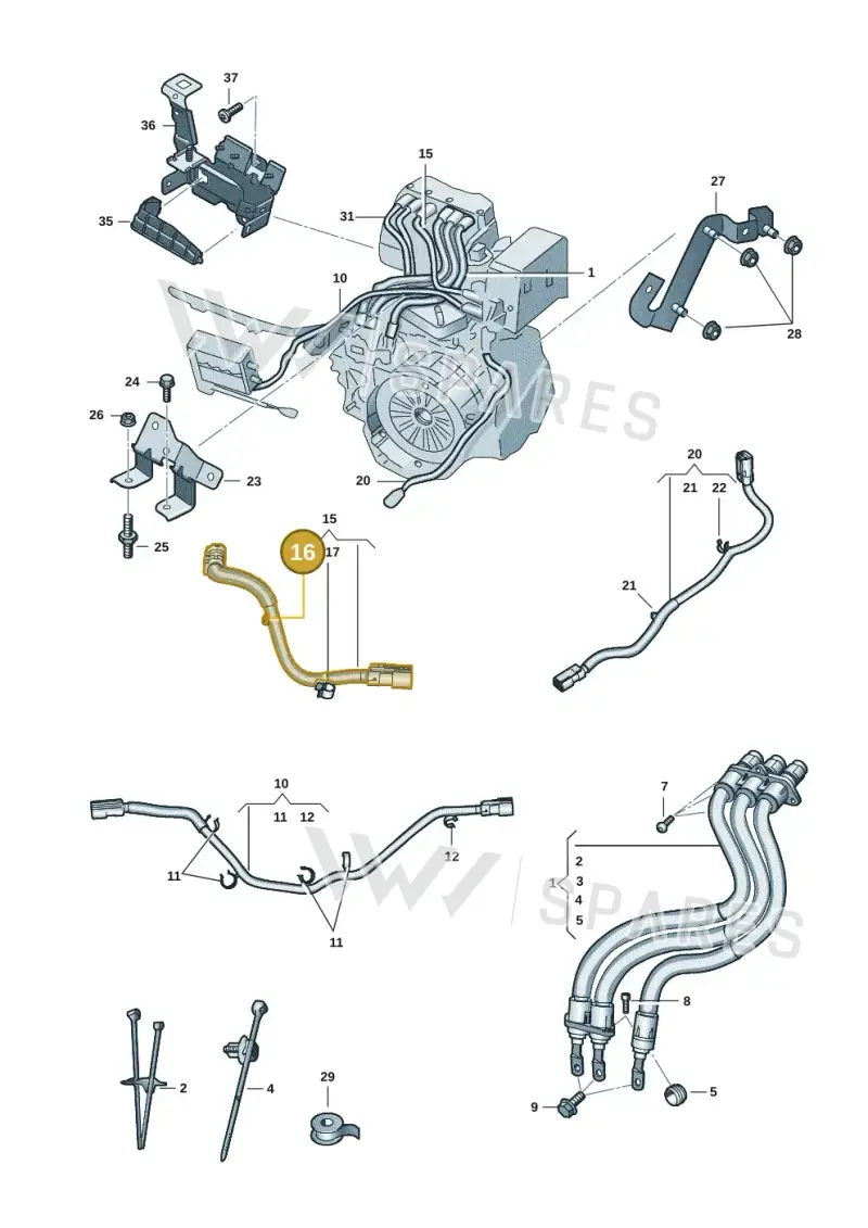 7L6957818 — SEAT 578 platform diagram 57x970110, position 16