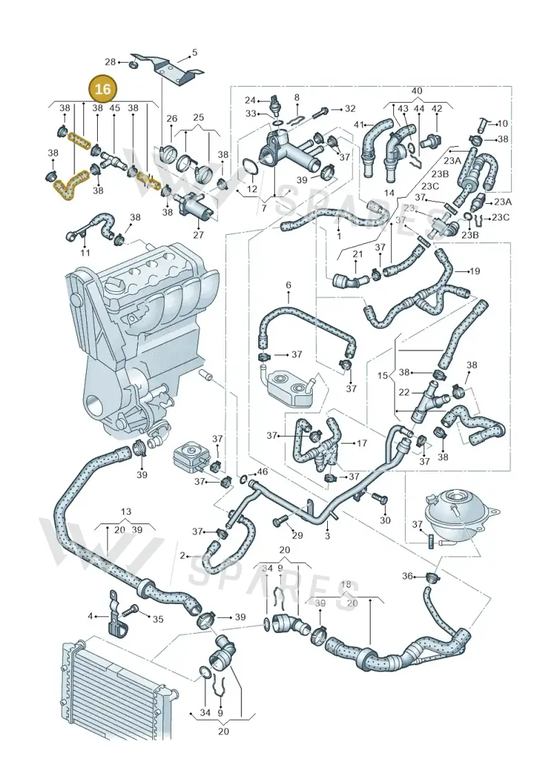 7M3122073AT — SEAT Alhambra (2006-2010) diagram 244121250, position 16