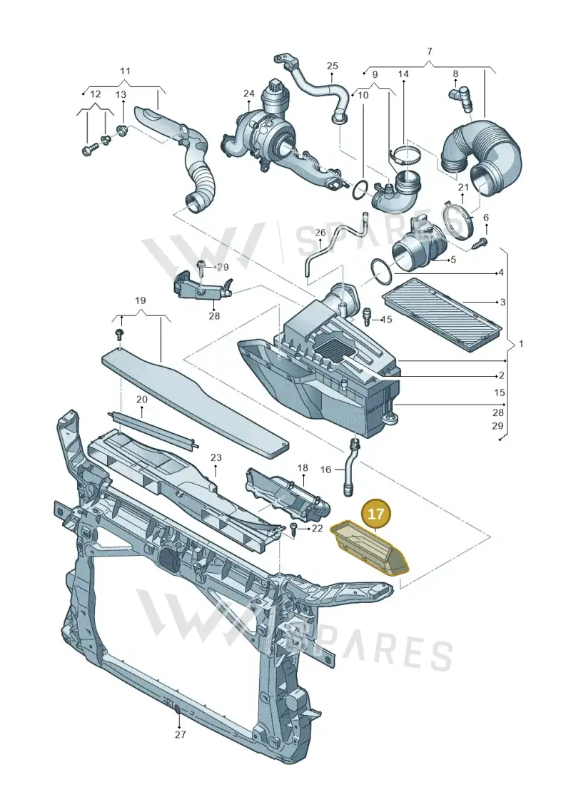 7N0129618 — SEAT Alhambra Stylance (2015-2022) diagram 863129400, position 17
