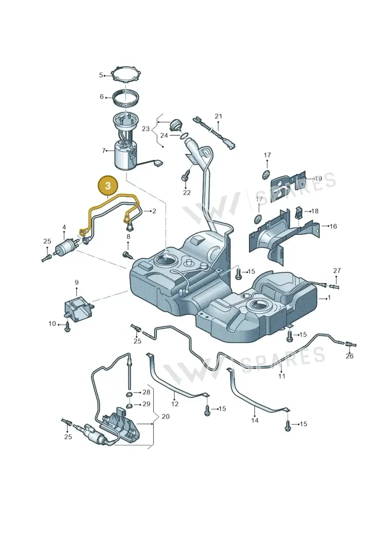 7N0201294 — SEAT Alhambra Stylance (2015-2022) diagram 689201400, position 3