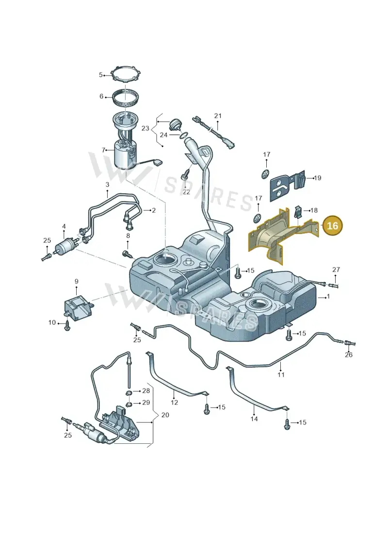 7N0201308C — SEAT Alhambra Stylance (2015-2022) diagram 689201400, position 16