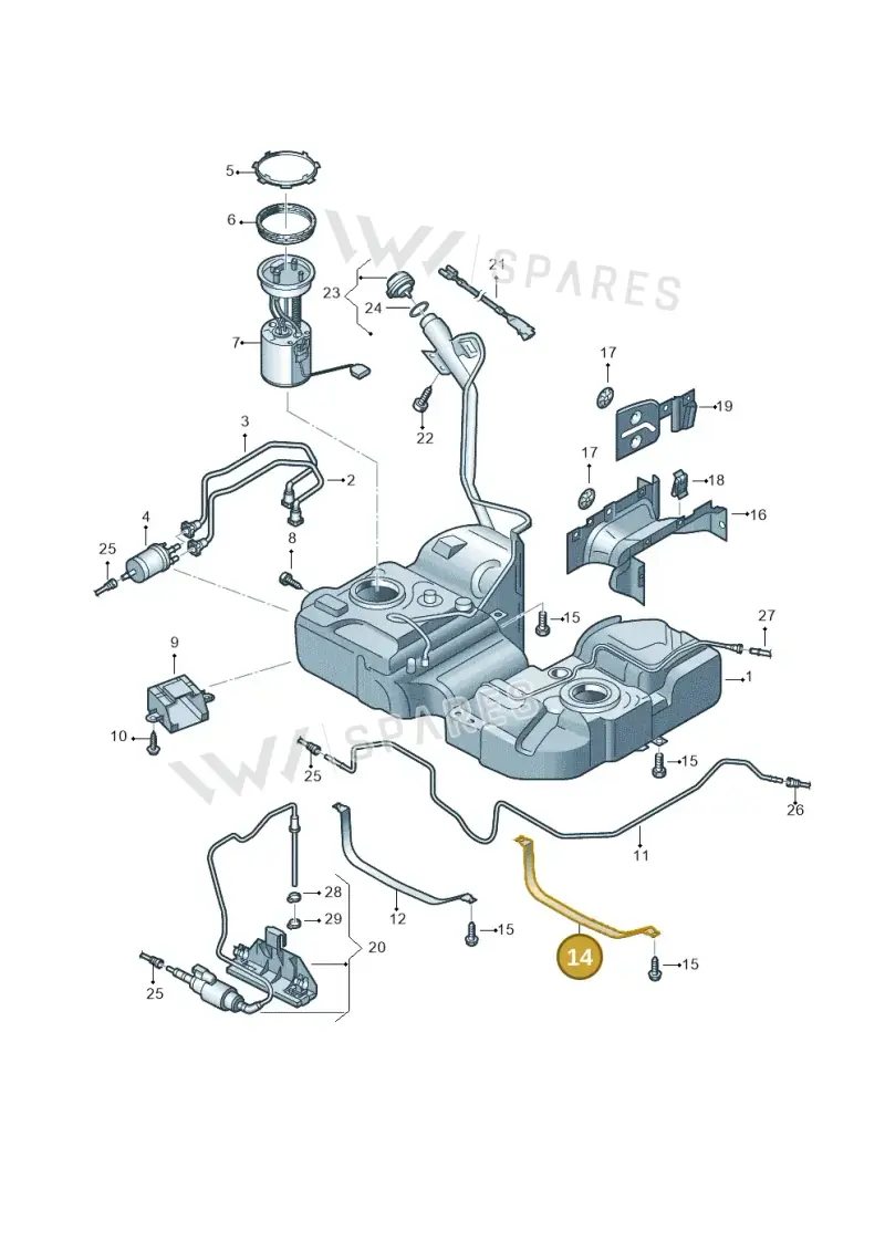 7N0201656A — SEAT Alhambra Stylance (2015-2022) diagram 689201400, position 14