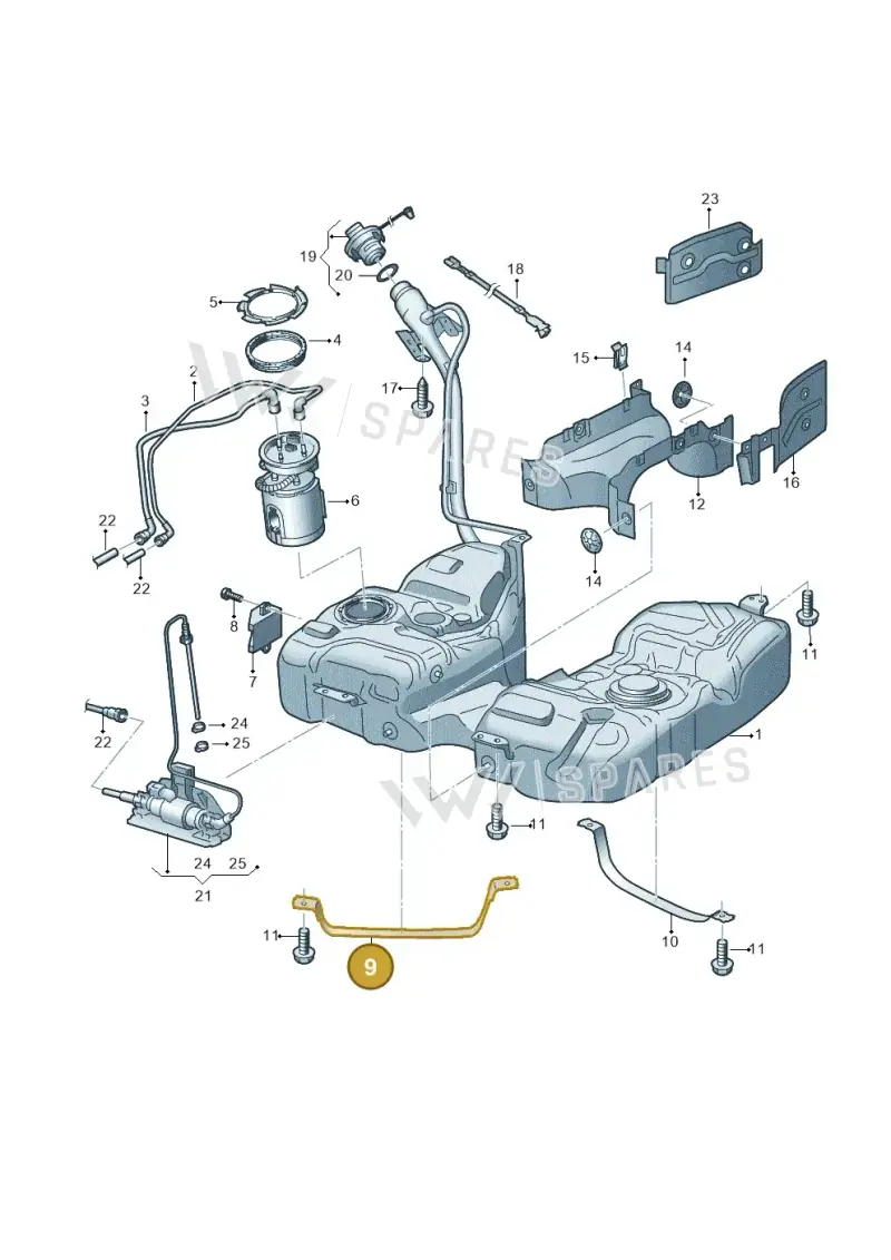 7N0201656A — SEAT Alhambra Stylance (2015-2022) diagram 689201600, position 9