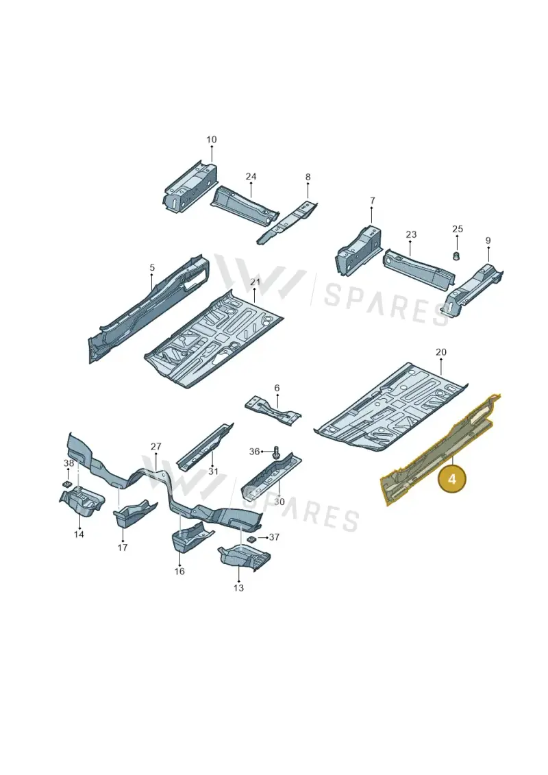 7N0801251 — SEAT Alhambra Stylance (2010-2013) diagram 689802000, position 4