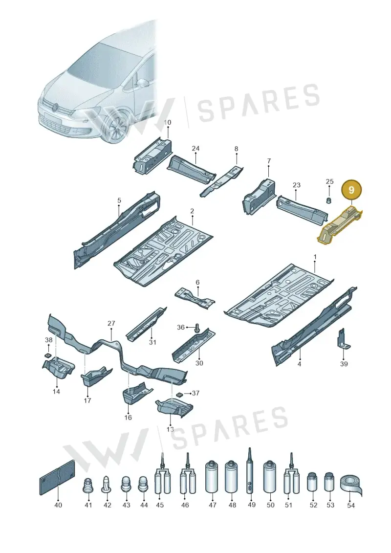 7N0802569 — SEAT Alhambra Stylance (2015-2022) diagram 863802000, position 9