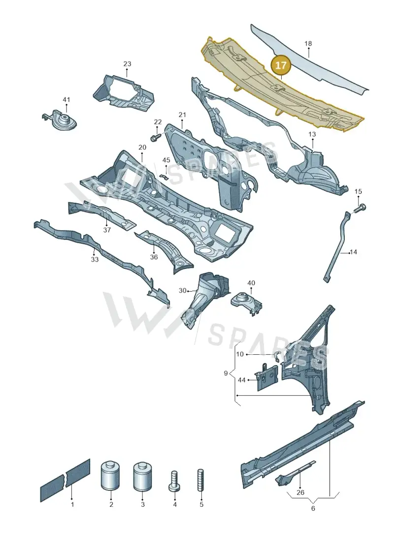 7N0803141 — SEAT Alhambra Stylance (2010-2013) diagram 689803000, position 17
