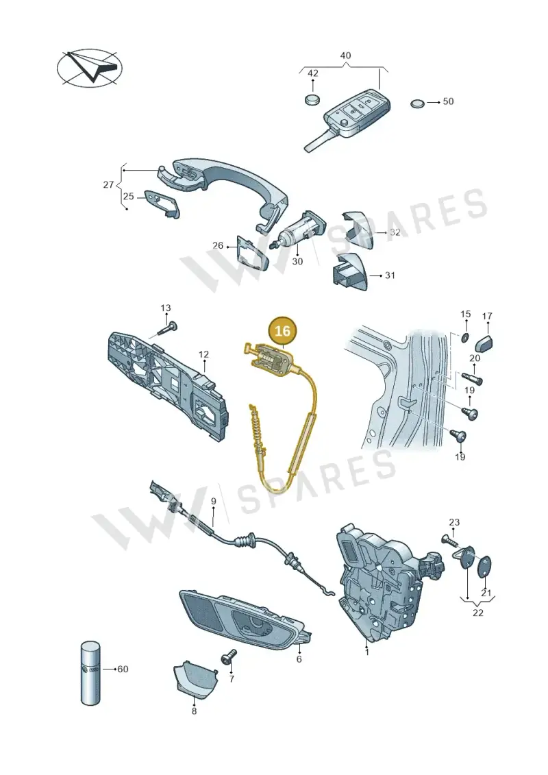 7N0837017B — SEAT Arona FR (2017-) diagram 893837000, position 16